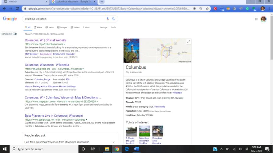 Community Search Engine Optimization Columbus, Wisconsin Bing